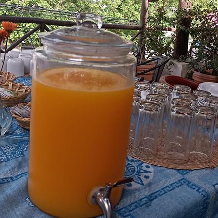Mio Tulum Hotel Boutique Buitenkant foto A glass dispenser of freshly squeezed orange juice